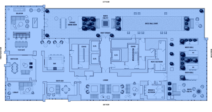 Amenity Map Floor 35