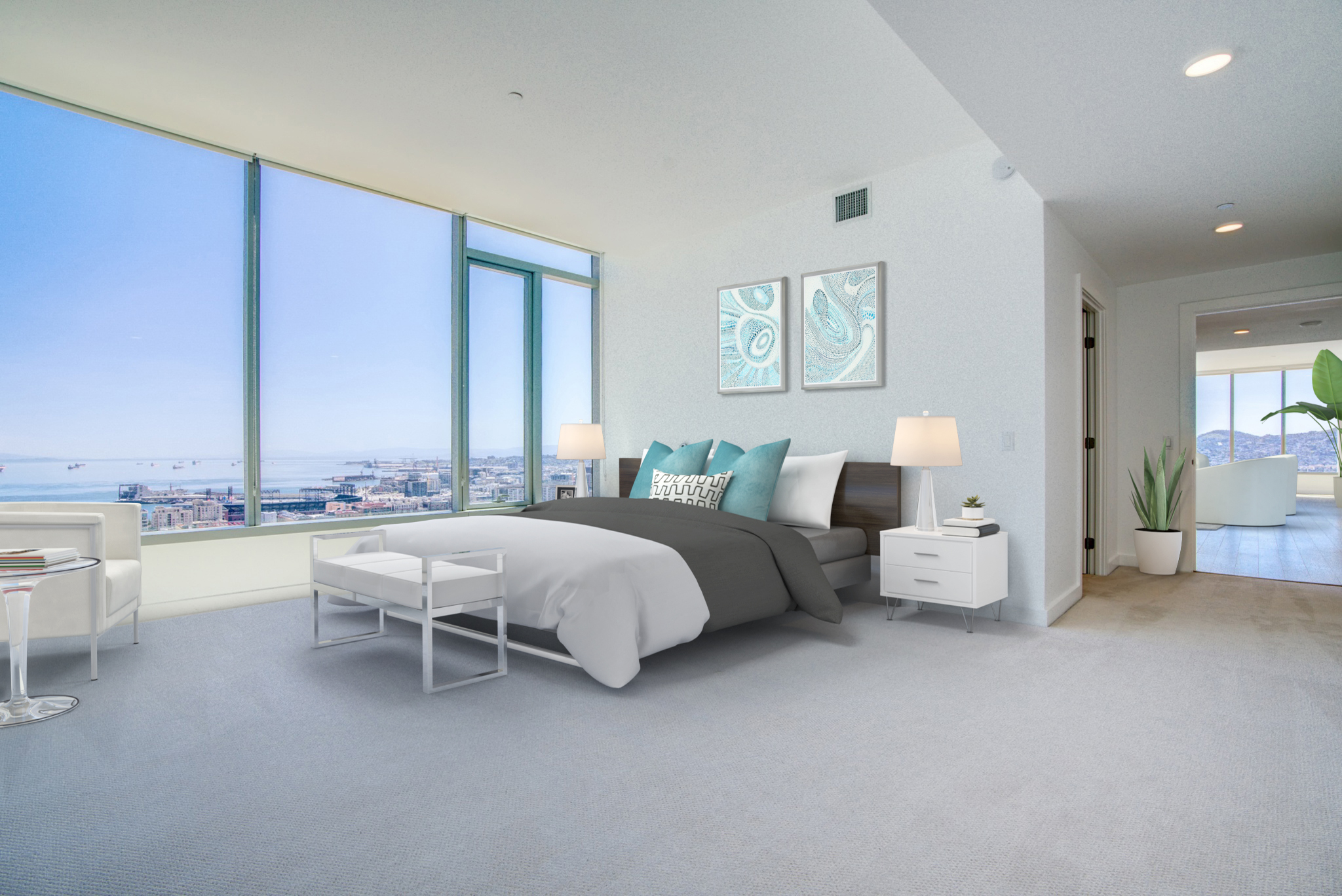 Master Bedroom Modern Render spera san francisco